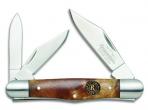 Remington 19328 Insignia Folder 440 Stainless 2 Clip/Pen Blade Burl Wood